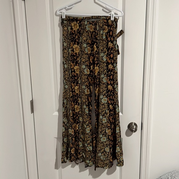 Free People Bali Sultry Boho Pants Jade Combo Small - Picture 7 of 8